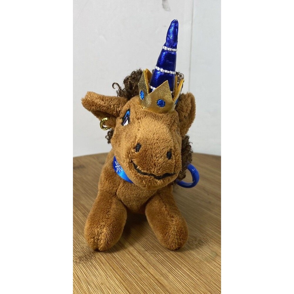 Afro Unicorn Plush Stuffed Unicorn Brown Doll Plush